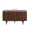 Amberly 60"  Mid-Century Walnut (Vanity Only Pricing)